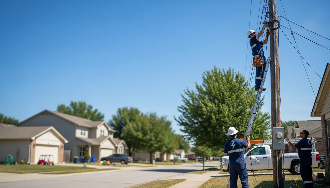 Residential electrician providing installation services in Cataula, GA